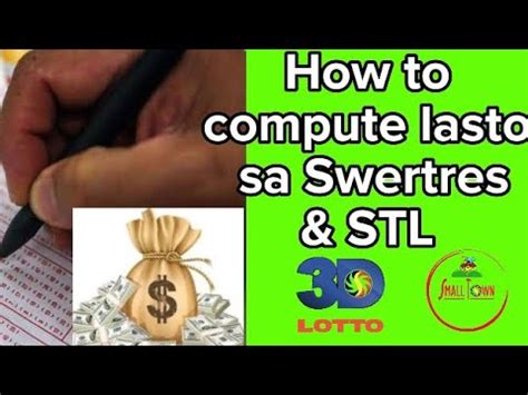 paano mag compute ng lasto sa Swertres lotto and STL VISMIN/ .